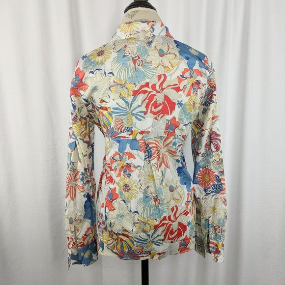 Miki Thumb Floral Button-Up Blouse Sz M - Picture 4 of 9